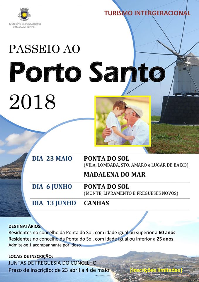 Turismo Intergeracional | Passeio ao Porto Santo 2018
