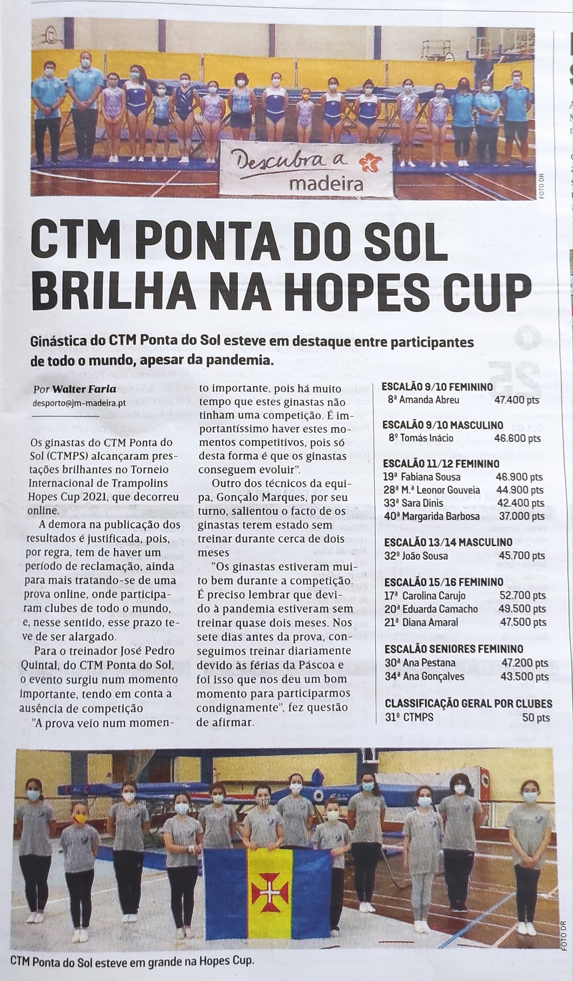 Parabéns a todos os Ginastas do CTM